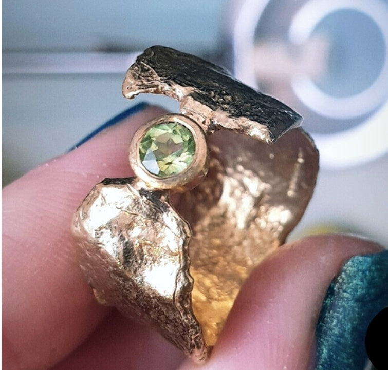 Peridot & Gold Faerie Tale Ring