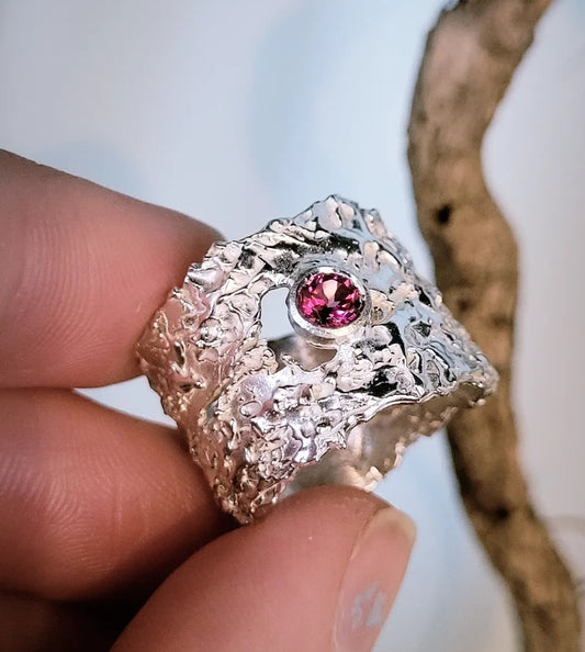 That Place Beyond Wide Ring in Pink Topaz