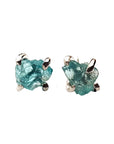 Ready to Wear Raw Blue Apatite Earrings