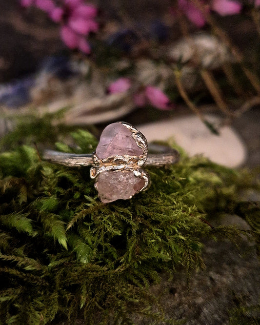 Ready to Wear Double Pink Sapphire Ring