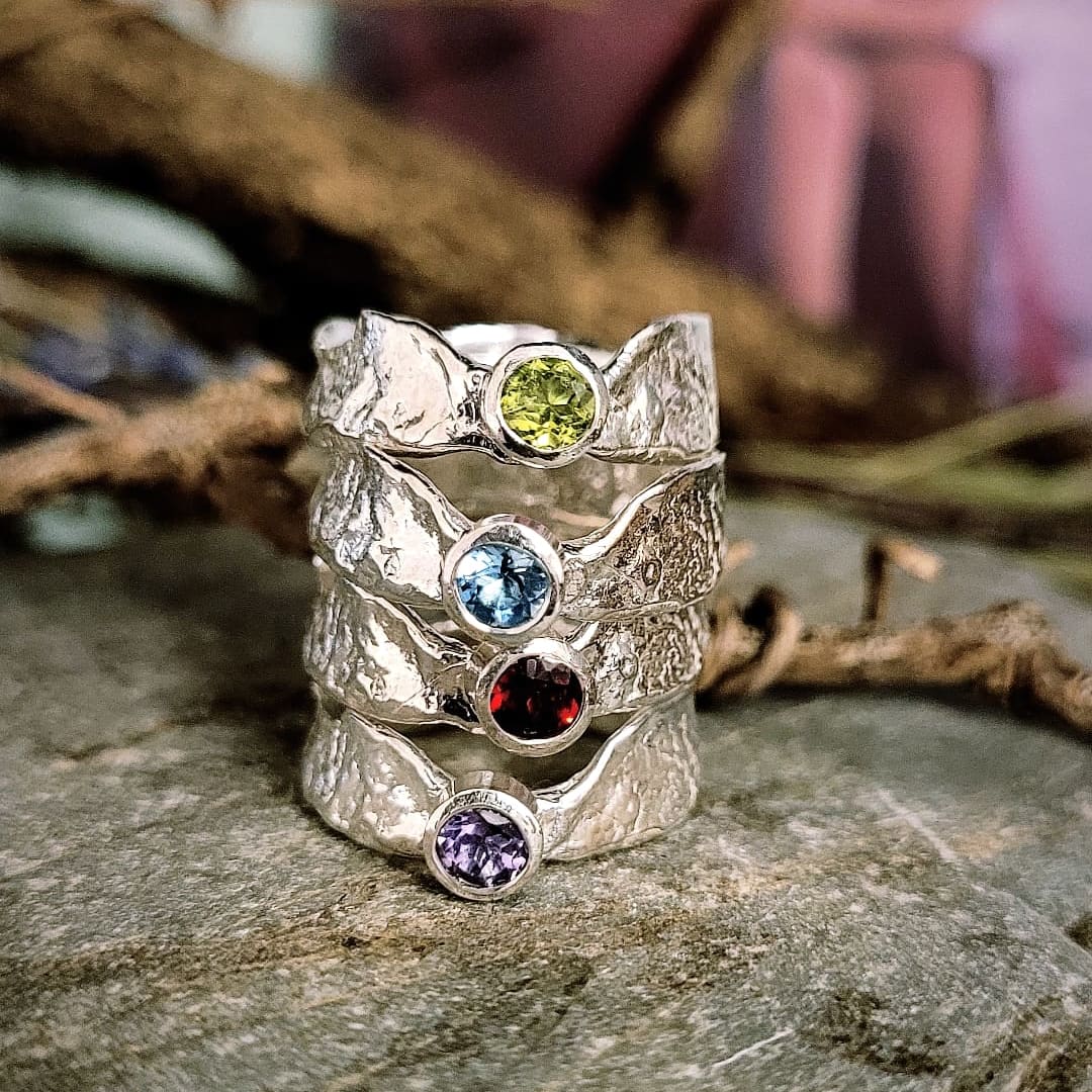 Amethyst Thin Band Faerie Tale Ring