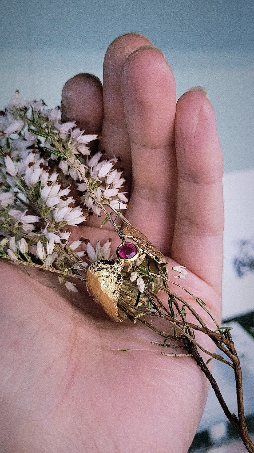 Ruby & Gold Faerie Tale Ring